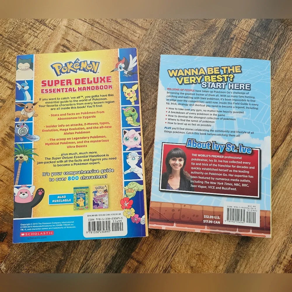 Scholastic Pokémon Super Deluxe Handbook and GO Field Guide